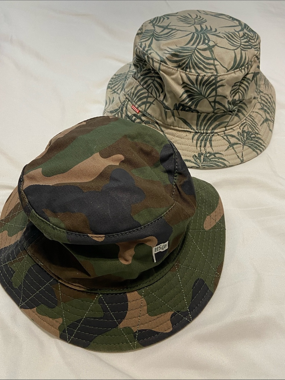 Kids Herschel Camo and Palm Bucket Hat lot- Camouflage